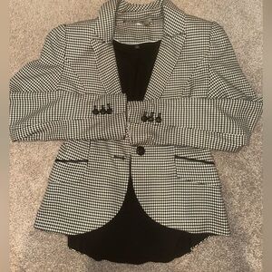 White House Black Market Houndstooth Blazer